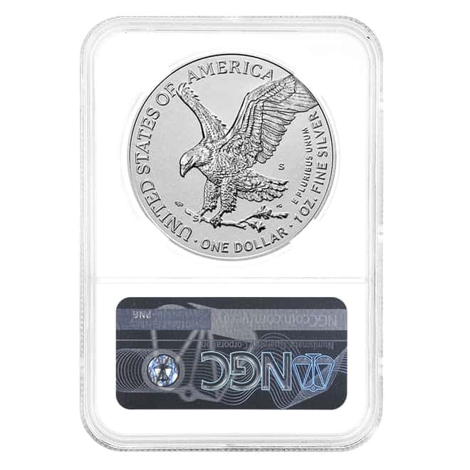 2021-S 1 oz Rev Proof Silver American Eagle Type 2 NGC PF 70 Designer Edition