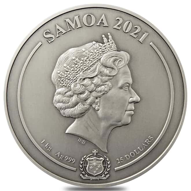 2021 Samoa 1 kilo Silver Harry Potter in Hogwarts Multilayered Coin (w/Box & COA)