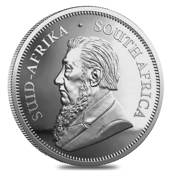 2021 South Africa 1 oz Proof Silver Krugerrand .999 Fine (w/Box & COA)