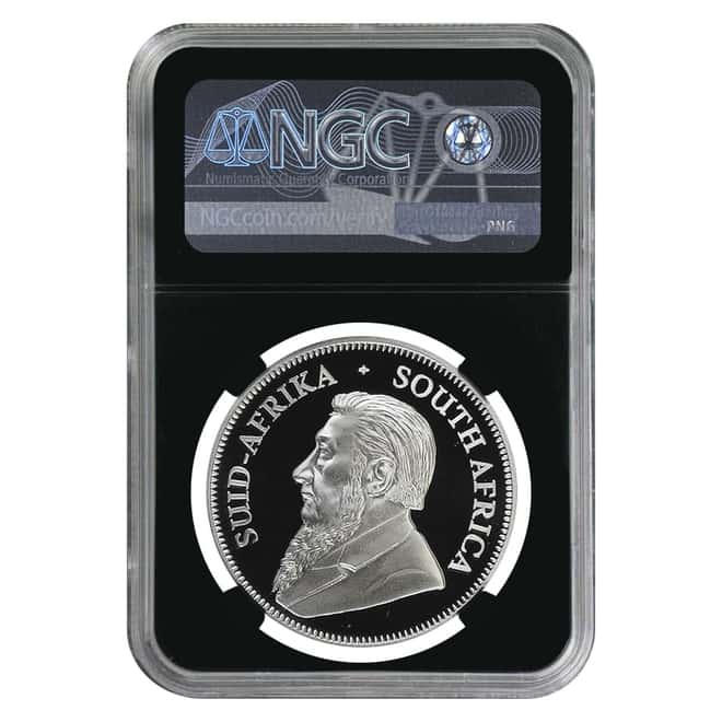 2021 South Africa 1 oz Proof Silver Krugerrand NGC PF 70 UCAM (Retro)