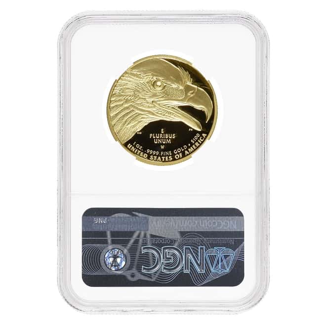 2021 W 1 oz $100 American Liberty High Relief Gold Coin NGC PF 70 UCAM (Flag Label)