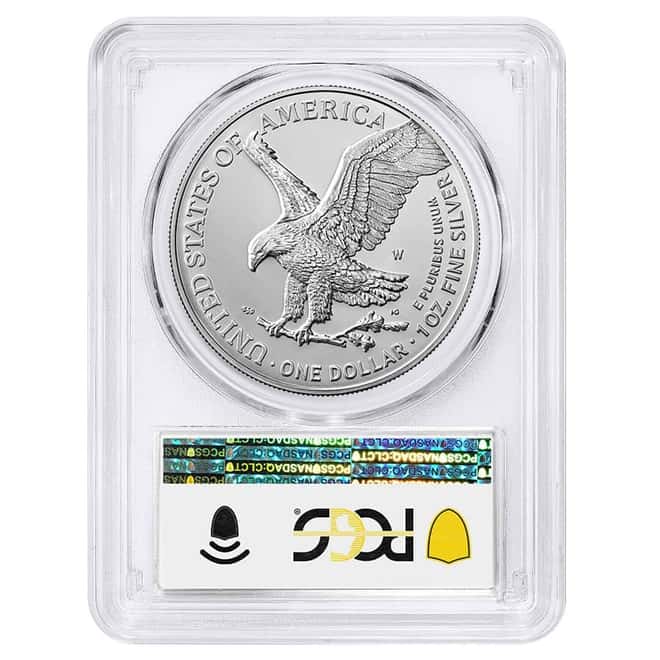 2021-W 1 oz Burnished Silver American Eagle Type 2 PCGS SP 70 FDOI