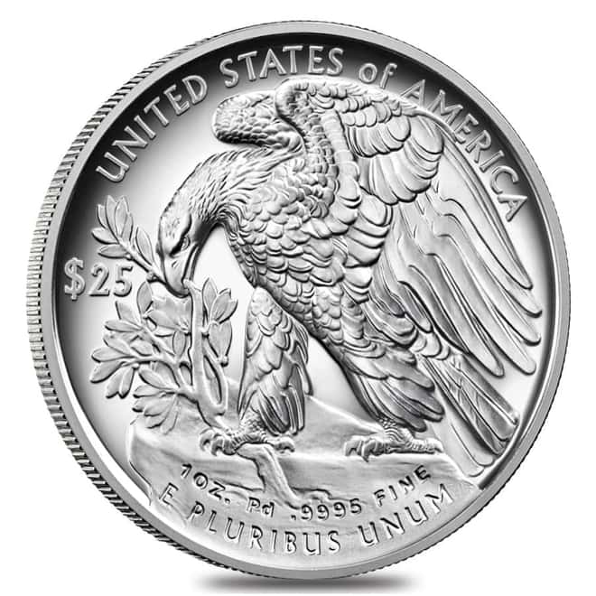 2021-W 1 oz Proof Palladium American Eagle $25 Coin (w/Box & COA)
