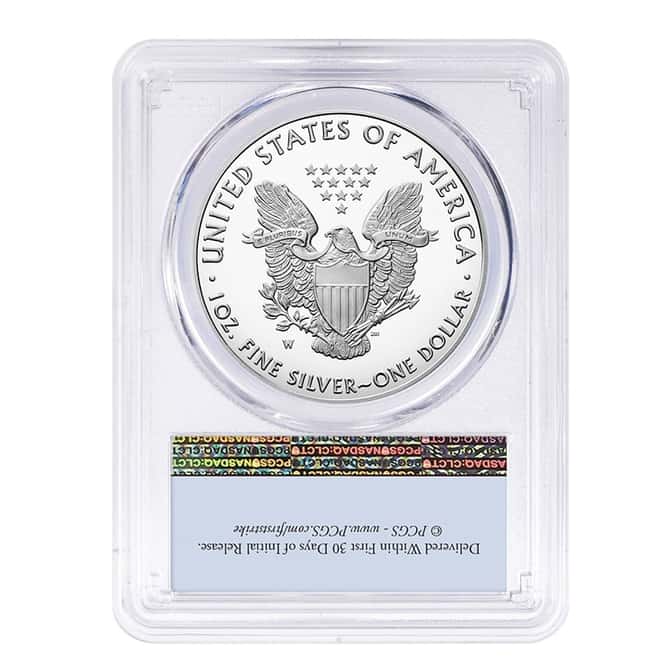 2021 W 1 oz Proof Silver American Eagle Type 1 Limited Edition PCGS PF 70 FS