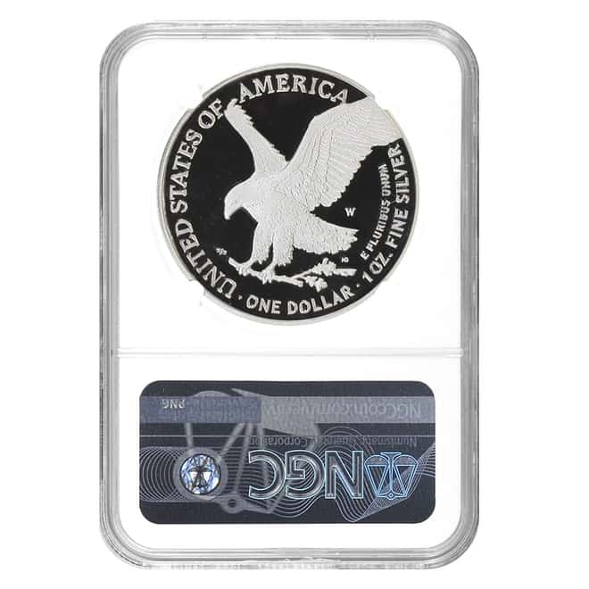 2021-W 1 oz Proof Silver American Eagle Type 2 NGC PF 69 UCAM