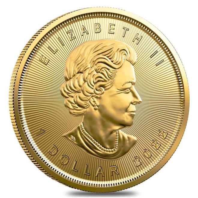 2022 1/20 oz Canadian Gold Maple Leaf $1 Coin .9999 Fine BU (Sealed)