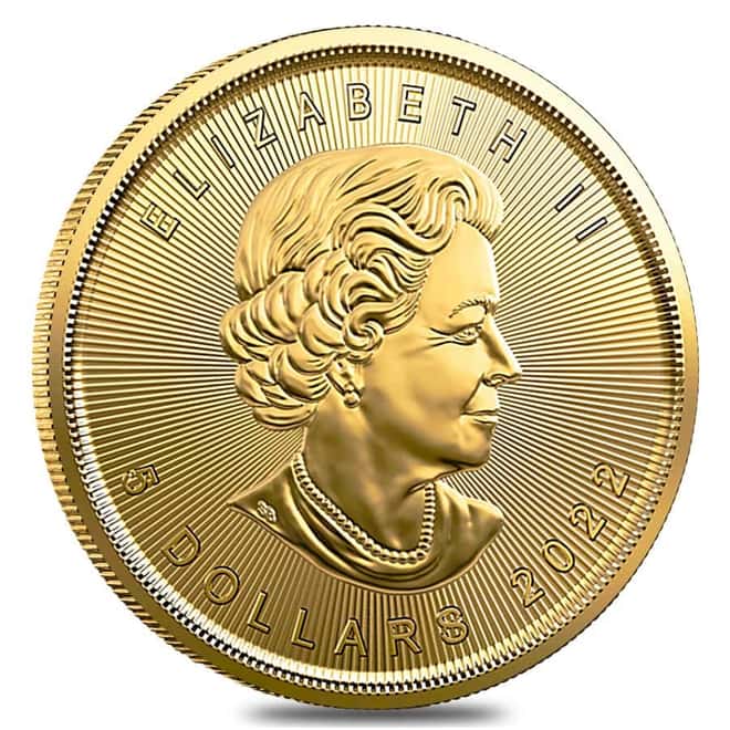 2022 1/10 oz Canadian Gold Maple Leaf $5 Coin .9999 Fine BU (Sealed)