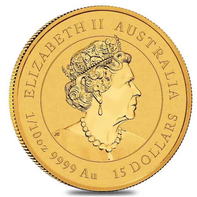 Lot of 20 - 2022 1/10 oz Gold Lunar Year of The Tiger BU Australia Perth Mint In Cap