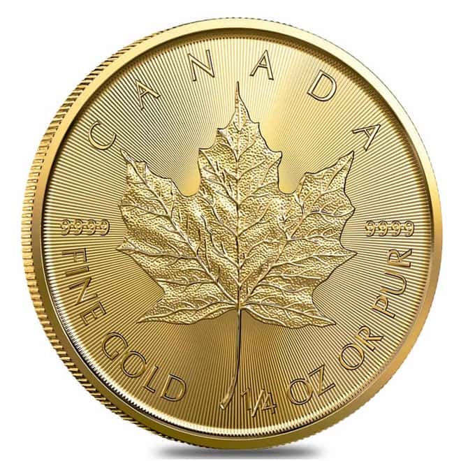 2022 1/4 oz Canadian Gold Maple Leaf $10 Coin .9999 Fine BU (Sealed)