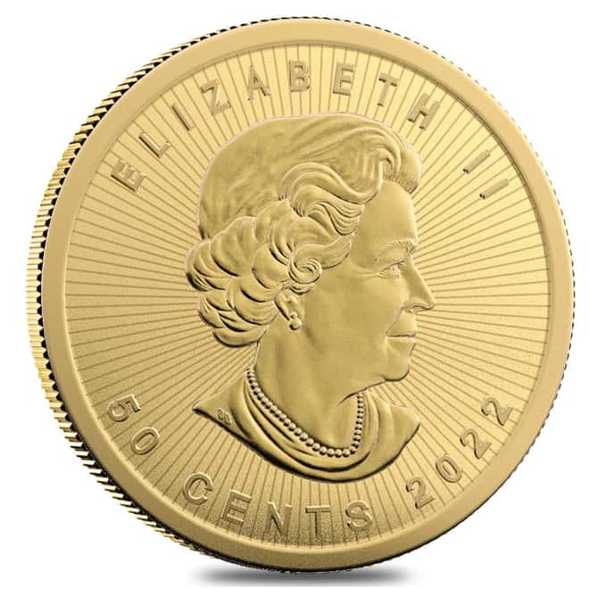 2022 1 gram Canadian Gold Maples $.5 Coin .9999 Fine - Maplegram25™