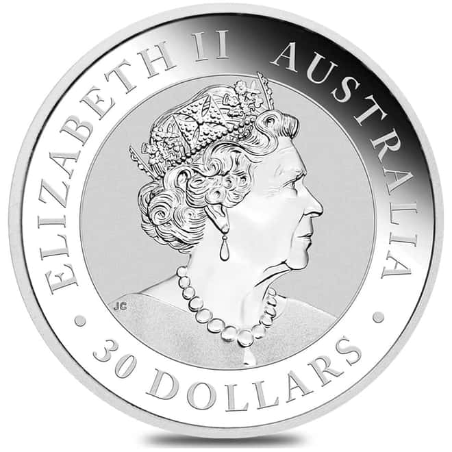 2022 1 Kilo Silver Australian Kookaburra Perth Mint .999 Fine BU In Cap