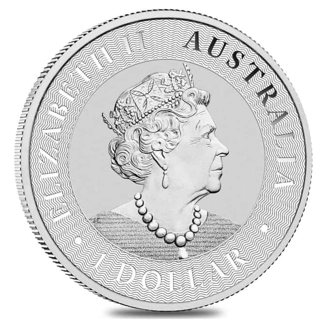 Roll of 25 - 2022 1 oz Australian Silver Kangaroo Perth Mint Coin .9999 Fine BU (Tube, Lot of 25)