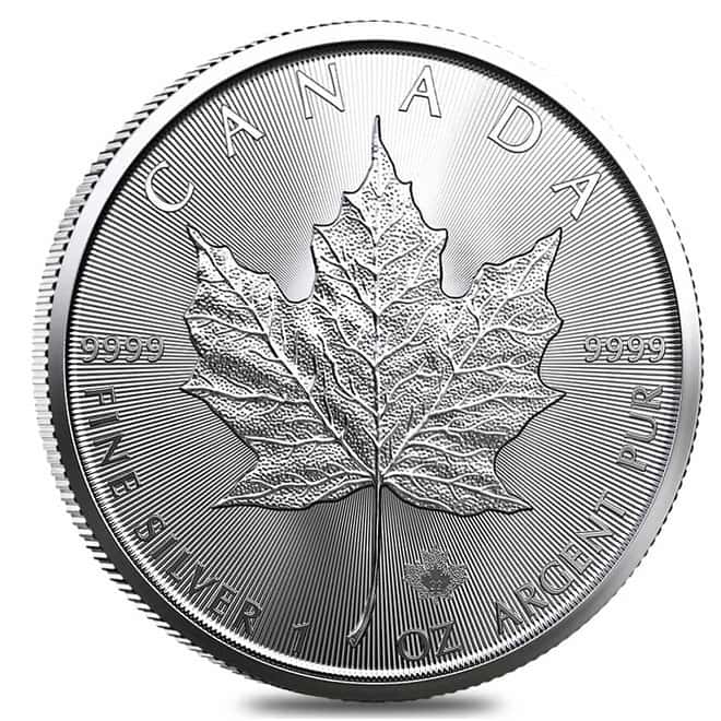 Monster Box of 500 - 2022 1 oz Canadian Silver Maple Leaf .9999 Fine $5 Coin BU (20 Roll, Tube of 25)