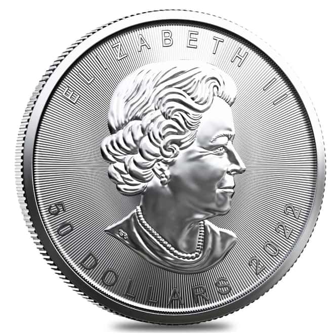 2022 1 oz Platinum Canadian Maple Leaf $50 Coin .9995 Fine BU