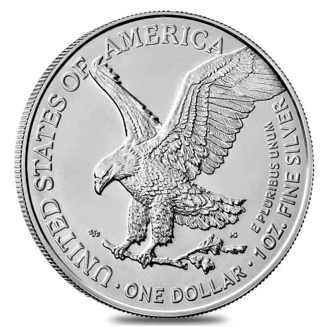 2022 1 oz Silver American Eagle $1 Coin PCGS MS 70 First Strike (Flag Label)