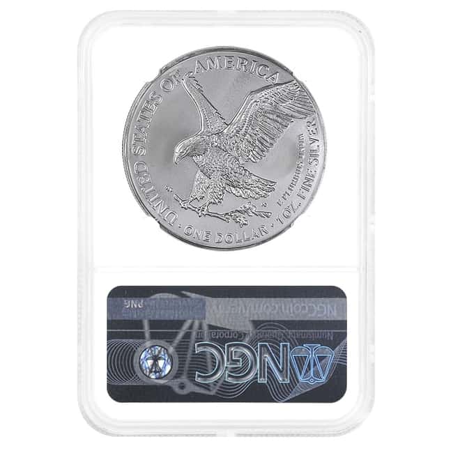 2022 1 oz Silver American Eagle NGC MS 70 (Everhart Sign)
