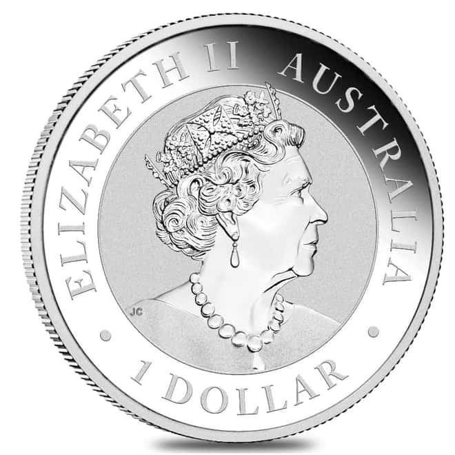 2022 1 oz Silver Australian Kookaburra Perth Mint .9999 Fine BU In Cap