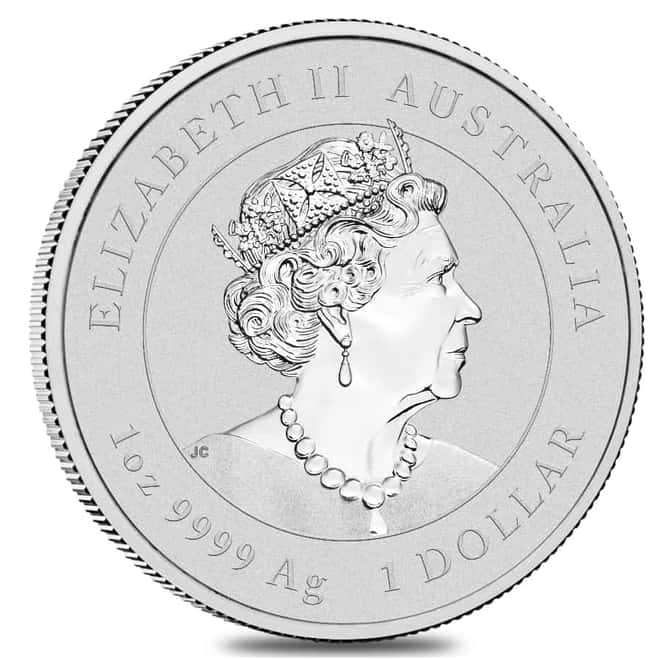 Roll of 20 - 2022 1 oz Silver Lunar Year of The Tiger BU Australian Perth Mint In Cap (Tube, Lot of 20)
