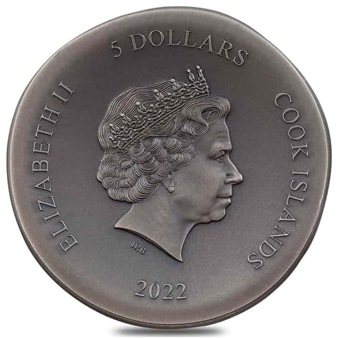 2022 1 oz Silver Pegasos - Numismatic Icons Coin Cook Islands .999 Fine (w/Box & COA)