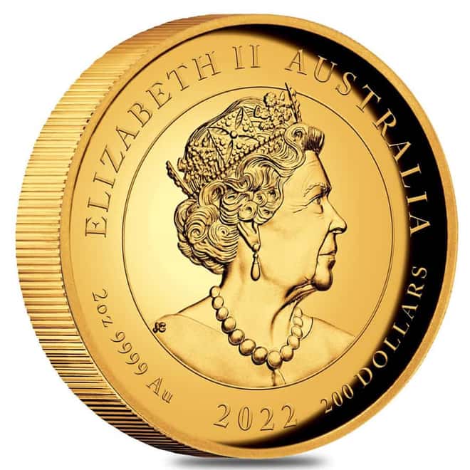 2022 2 oz Proof Gold Australian Phoenix Perth Mint Coin
