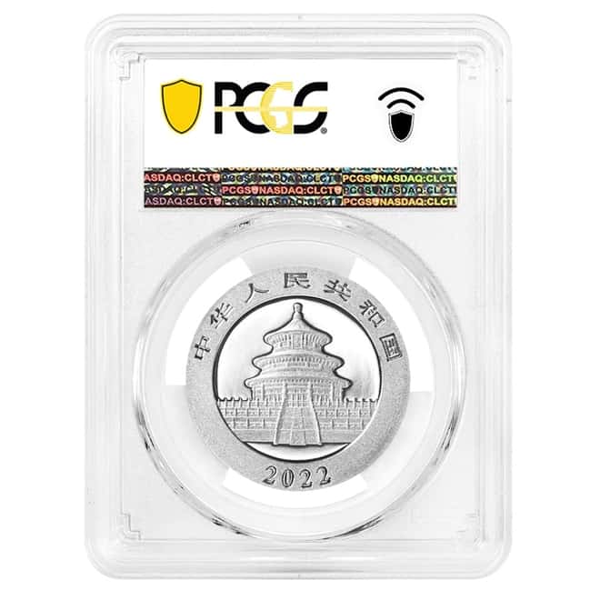 2022 30 gram Chinese Platinum Panda 40th Ann Privy 1000 Yuan PCGS MS 70 FS