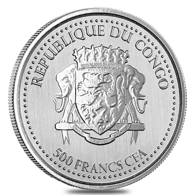 Lot of 20 - 2022 Congo 1 oz Silverback Gorilla Silver Coin .999 Fine