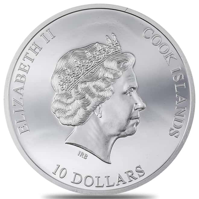 2022 Cook Islands 2 oz Silver Raven Witch - Eye of Magic Coin .999 Fine (w/Box & COA)