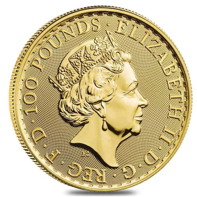 Roll of 10 - 2022 Great Britain 1 oz Gold Britannia Coin .9999 Fine BU (Roll, Tube of 10)