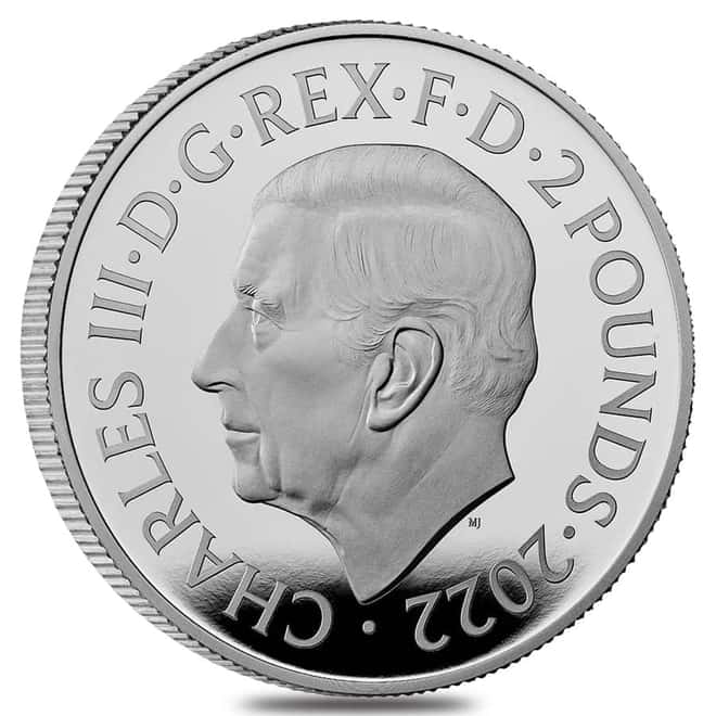 2022 Great Britain 1 oz Queen Elizabeth II Proof Silver Coin .999 Fine (w/Box & COA)