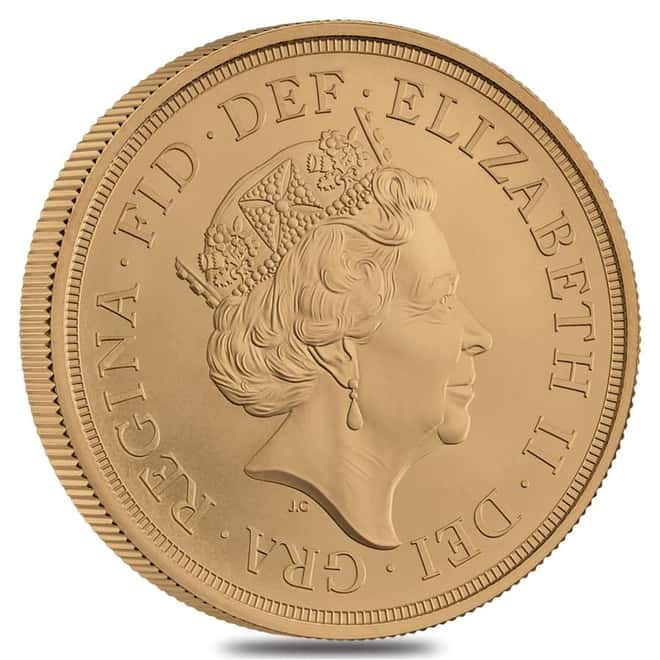 2022 Great Britain Gold Five Sovereign Piece BU (w/Box & COA)