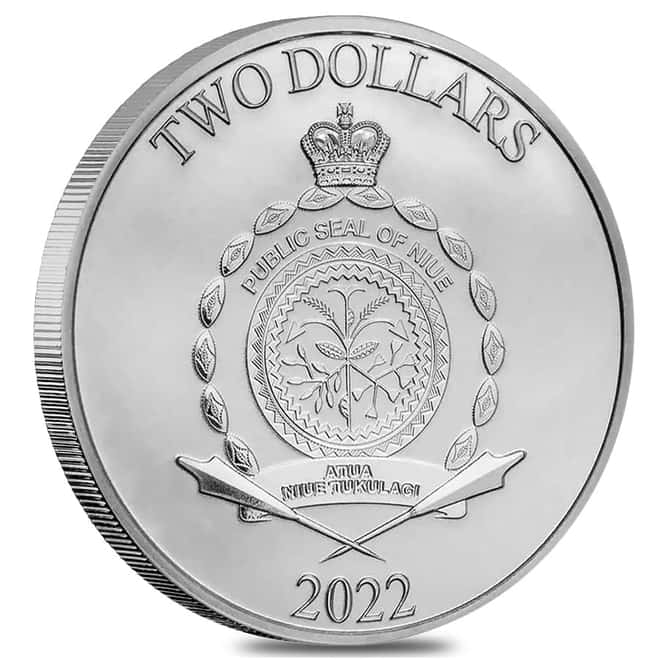 2022 Niue 1 oz Star Wars IG-11 $2 Silver Coin .999 Fine BU
