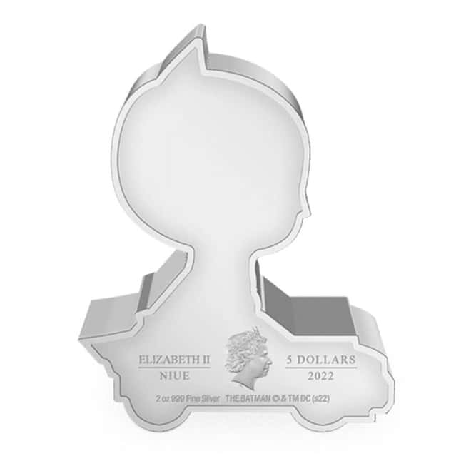 2022 Niue 2 oz DC Comics Batman Day Silver Mega Chibi Coin