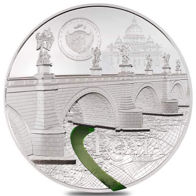 2022 Palau 1 Kilo Proof Silver Tiffany Art Metropolis - Roma Coin .999 Fine (w/Box & COA)