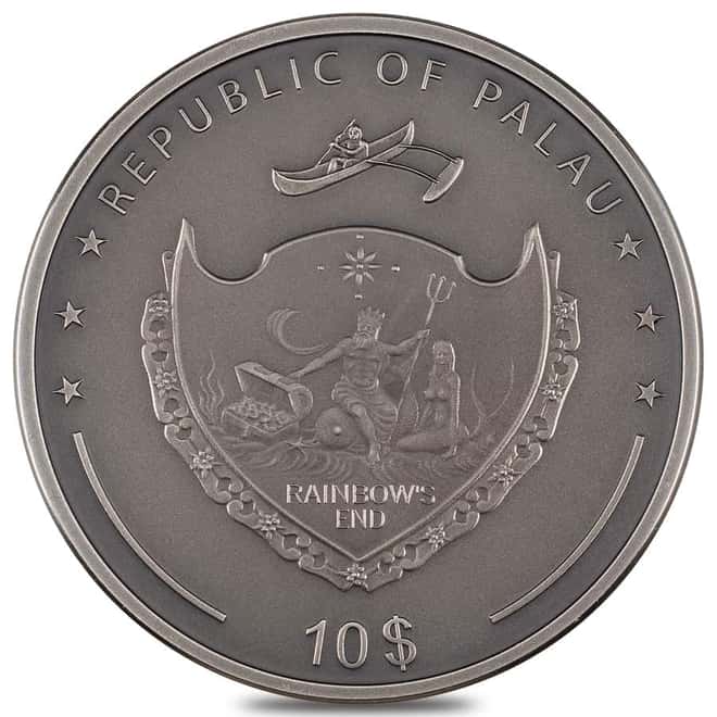 2022 Palau 2 oz Silver Daydreamer - Future Antiqued Coin .999 Fine (w/Box & COA)