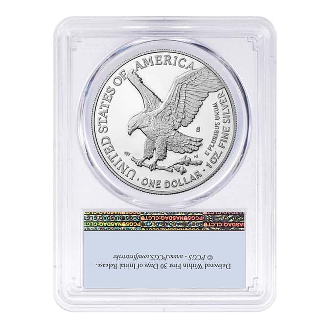 Box of 20 - 2022-S 1 oz Proof Silver American Eagle PCGS PF 69 FS (Flag Label)