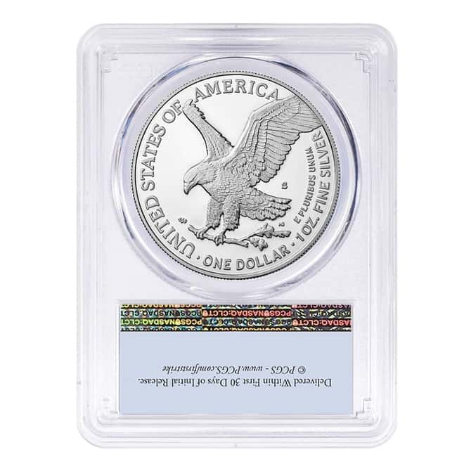 2022-S 1 oz Proof Silver American Eagle PCGS PF 70 FS (Flag Label)