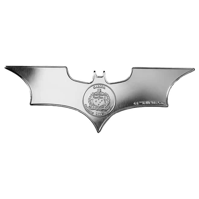 2022 Samoa 1 oz DC Comics Batman Batarang Proof Silver Coin