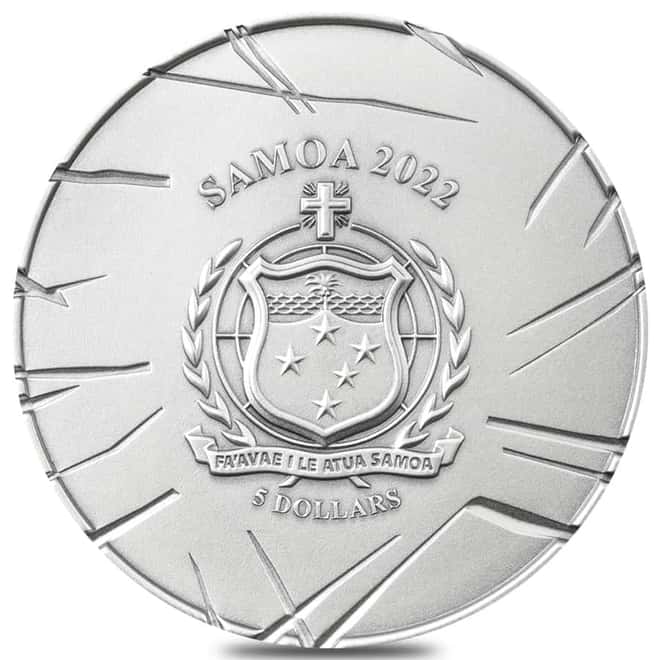 2022 Samoa 1 oz DC Comics Two-Face Supervillain Silver Coin (w/Box & COA)