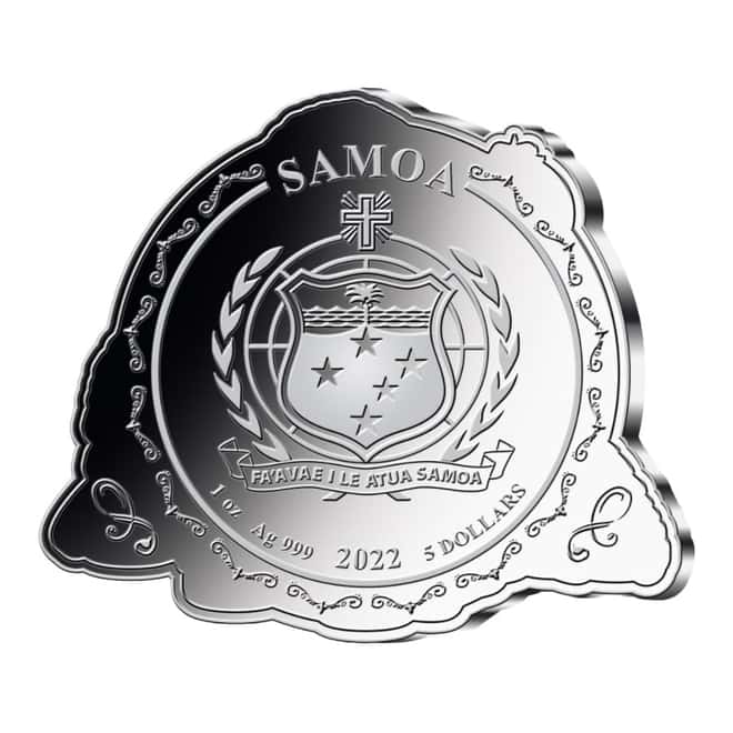 2022 Samoa 1 oz Silver Fantastic Beasts - Niffler Shaped Coin .999 Fine (w/Box & COA)