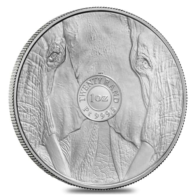2022 South Africa 1 oz Big Five Elephant Platinum Coin .9995 Fine BU