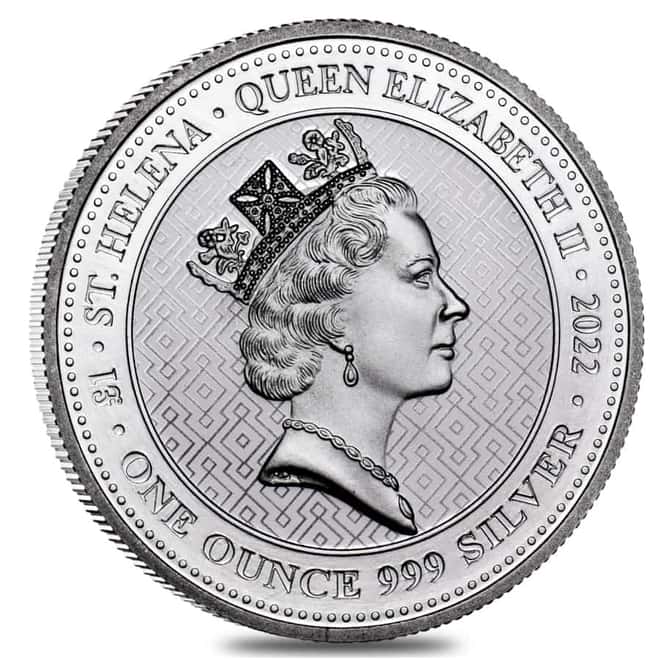 Lot of 20 - 2022 St. Helena 1 oz Silver The Queen's Virtues - Truth Coin .999 Fine BU (Tube, Lot of 20)
