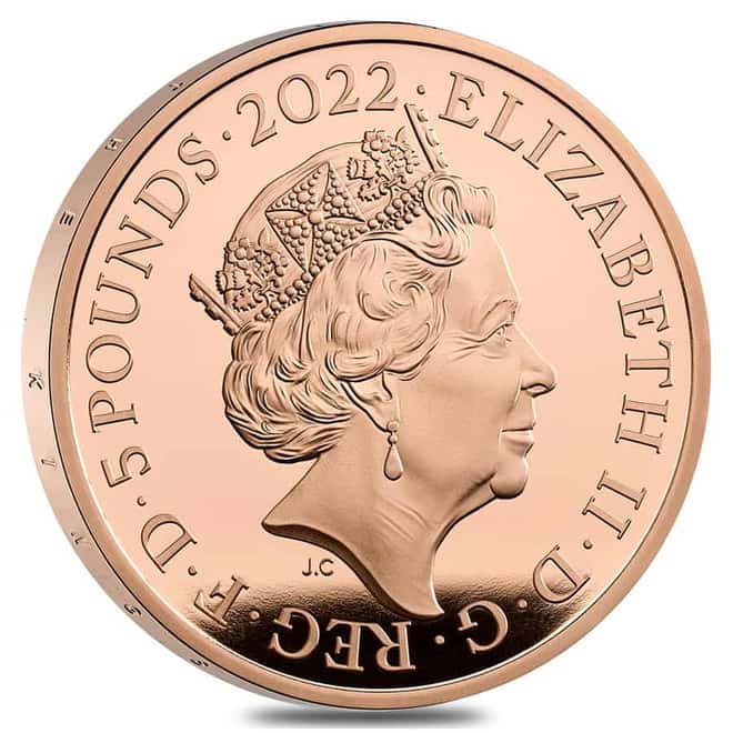 2022 UK 39.94 gram Discovery of Tutankhamun's Tomb Proof Gold Coin .917 Fine (w/Box & COA)