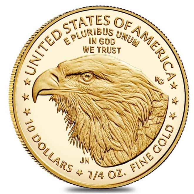 2022-W 1/4 oz $10 Proof Gold American Eagle (w/Box & COA)