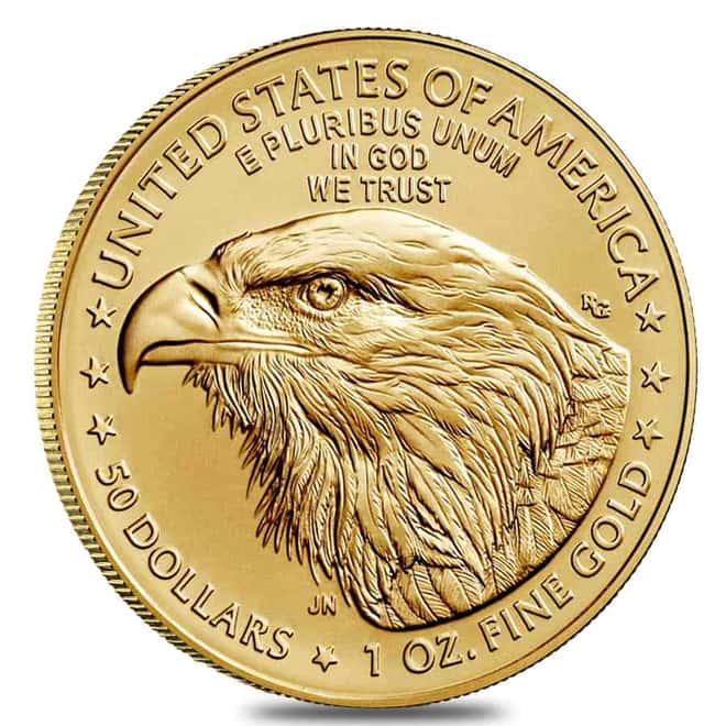 2022-W 1 oz $50 Burnished Gold American Eagle (w/Box & COA)