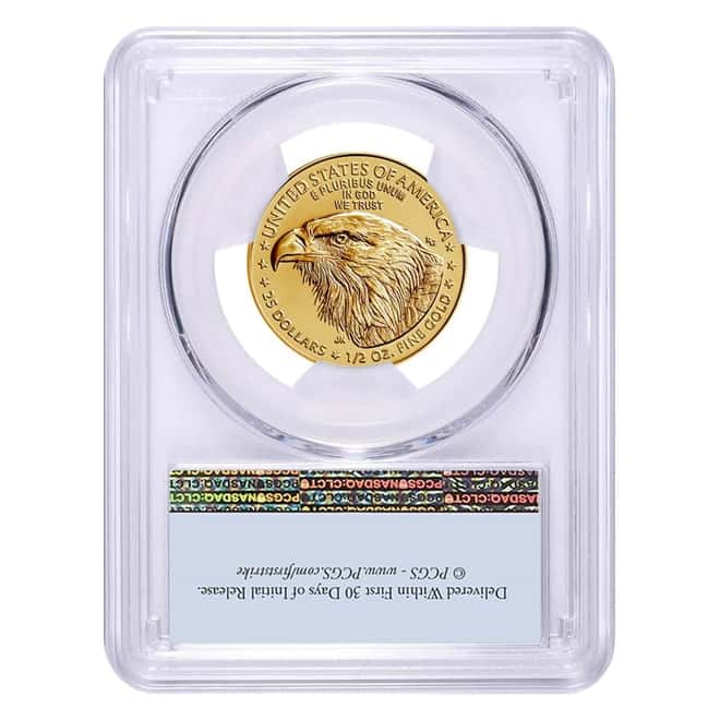 2023 1/2 oz Gold American Eagle PCGS MS 70 First Strike