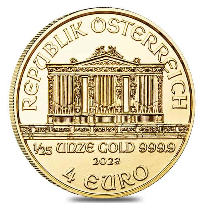 2023 1/25 oz Austrian Gold Philharmonic Coin BU