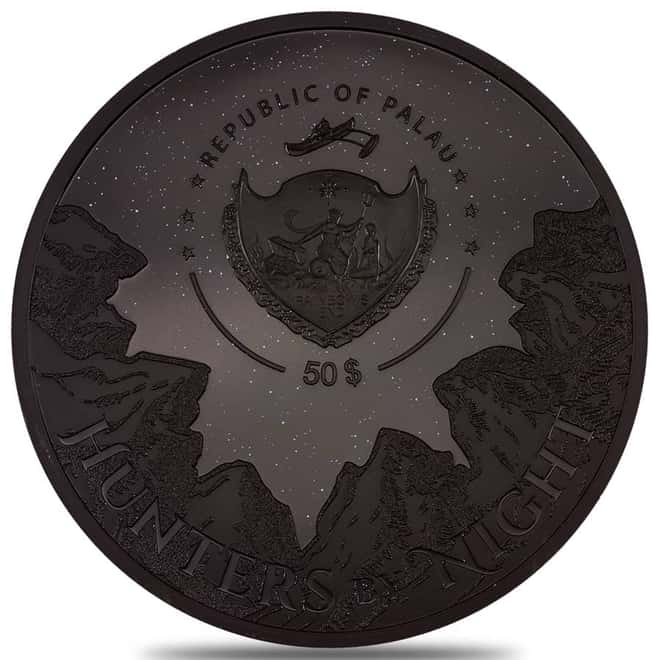 2023 1 Kilo Silver Hunters by Night - Python Palau Coin .999 Fine (w/Box & COA)