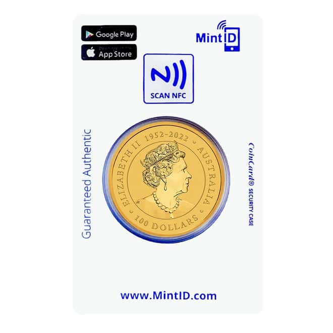 2023 1 oz Australian Gold Kangaroo BU (MintID NFC Scan Card)