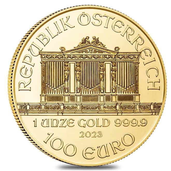 2023 1 oz Austrian Gold Philharmonic Coin BU