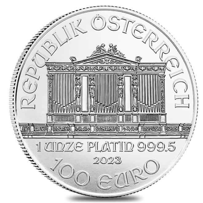 2023 1 oz Austrian Platinum Philharmonic Coin BU